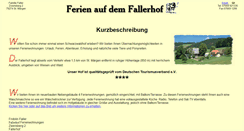 Desktop Screenshot of faller-fallerhof.de